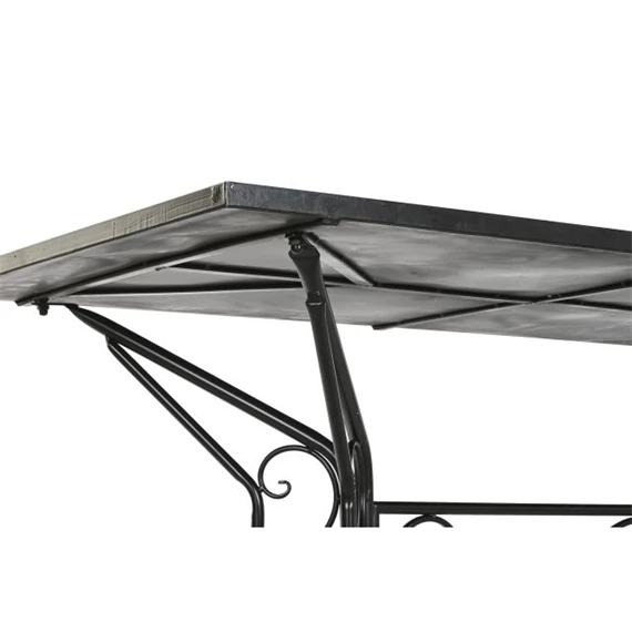 Étkezőasztal kovácsoltvas mozaik mintával 140x70x75,5 cm