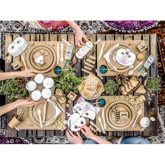 Fa csipeszek természetes fa 4 cm S/20