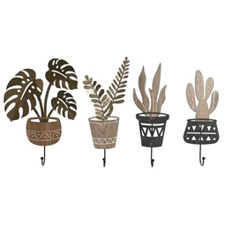 Fali akasztó virág mintával 16x4x30 cm 4 féle