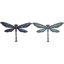 Fali dekoráció szitakötő 46x1x28 cm 2 féle