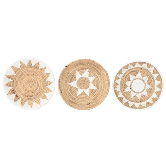 Fali dekoráció 35x5x35 cm 3 féle