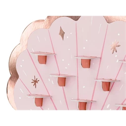 Falra szerelhető kagyló 43x38 cm rózsaszín