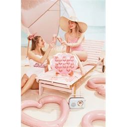 Falra szerelhető kagyló 43x38 cm rózsaszín