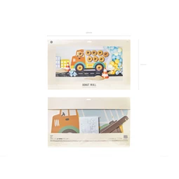 Fánk fal teherautó 61x37,5 cm mix