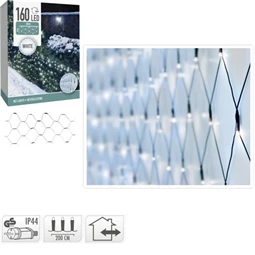 Fényháló adapterrel, 160 LED-es, kültéri-beltéri 1x2 m