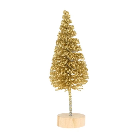 Fenyő dekoráció mini, glitteres 6 cm S/8