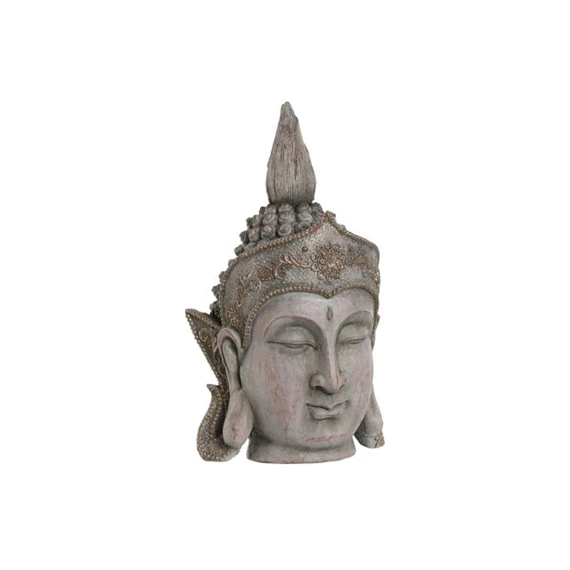 Figura Buddha fej 28x23x46 cm