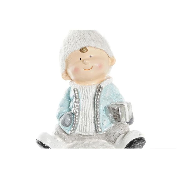 Figura LED-es kisfiú, kislány 21,5x20x39 cm 2 féle