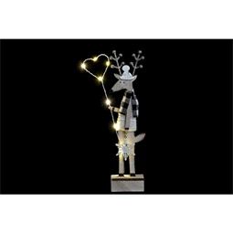 Figura LED-es rénszarvas 11x4x27 cm 3 féle
