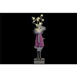 Figura LED-es rénszarvas 9x4x29 cm 3 féle