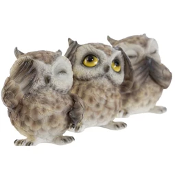 Figura bagoly 7,5x6x8 cm 3 féle