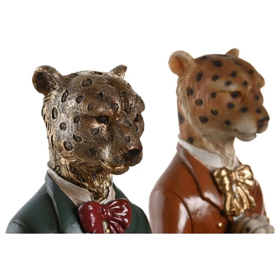 Figura leopárd 16x9,5x23 cm 2 féle