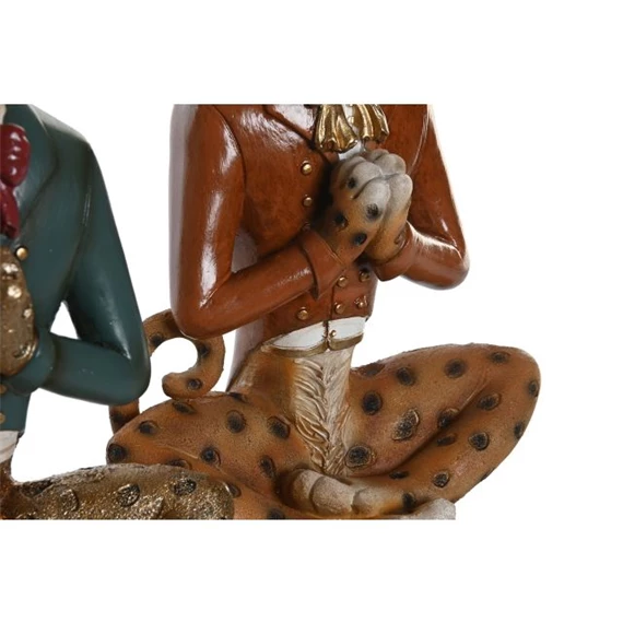 Figura leopárd 16x9,5x23 cm 2 féle