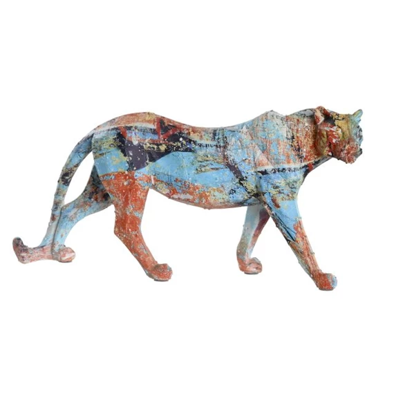 Figura leopárd 29,5x8,5x15 cm