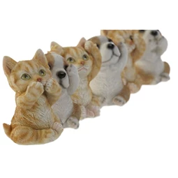 Figura macska, kutya 6,5x6x8 cm 6 féle