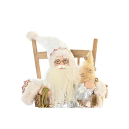 Figura mikulás hintaszékben 23x25x35 cm
