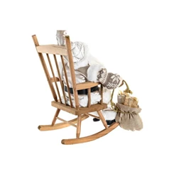 Figura mikulás hintaszékben 23x25x35 cm