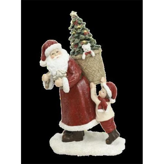 Figura mikulás 12x9x19 cm 2 féle