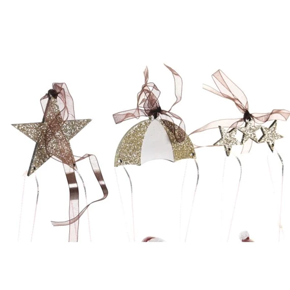 Figura mikulás 6,5x4x13,5 cm 6 féle