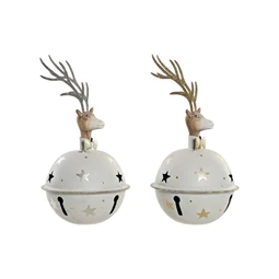 Figura rénszarvas 12x12x22 cm 2 féle