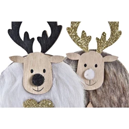 Figura rénszarvas 6,8x3x15 cm 2 féle