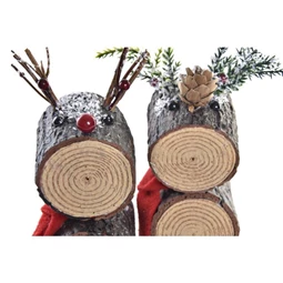 Figura rénszarvas 10x9x23 cm 2 féle