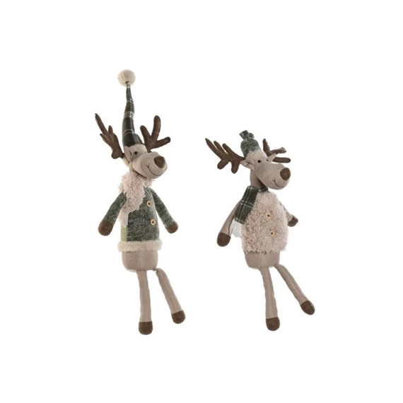 Figura szarvas lógólábú 28x16x56 cm 2 féle