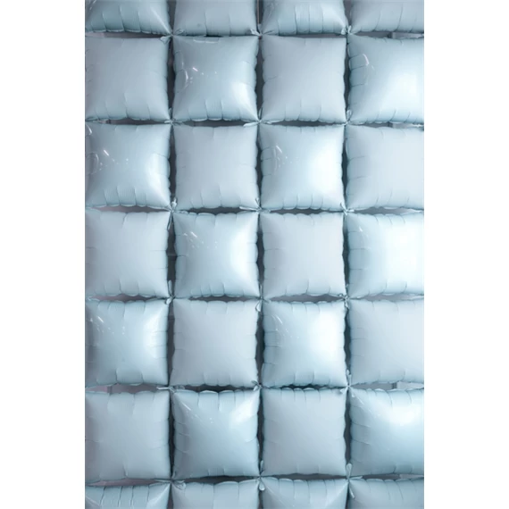 Fólia lufi függöny kétoldalas négyzet, ködös kék, 35x35 cm S/4