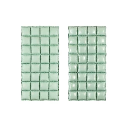 Fólia lufi függöny kétoldalas zsálya 55x110 cm