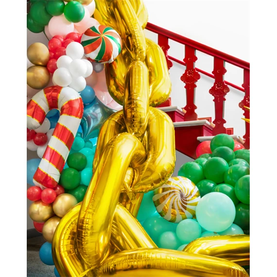 Fólia lufi girland lánc arany 6,7 m S/14