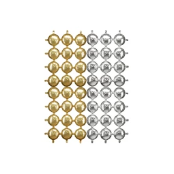 Fólia lufi háttér, kétoldalas kerek, arany-ezüst, 78x107 cm