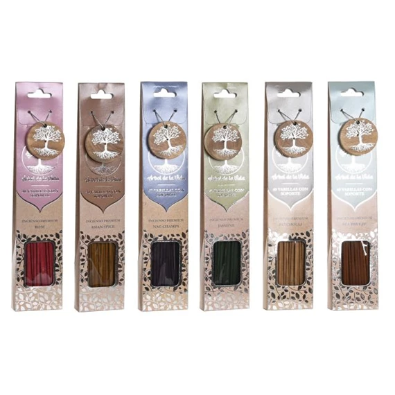 Füstölő szett életfás 45x31x31 cm 6 féle S/40