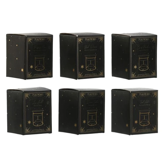 Füstölőtartó szett 9x9x11,5 cm 6 féle S/4