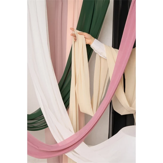 Futó chiffon fekete 0,48 x 5 m