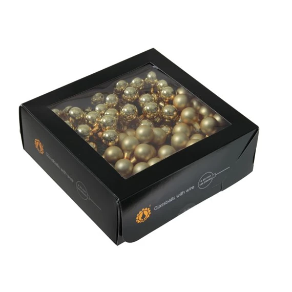 Gömb betűzős 2 cm bright gold combi S/144