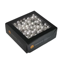 Gömb betűzős 2 cm silver mat S/144