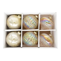 Gömb glitter dekorral, dombor mintával, hagyma alakú, akasztós 8 cm S/6