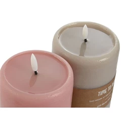 Gyertya LED-es 400 g 10x10x18 cm 2 féle