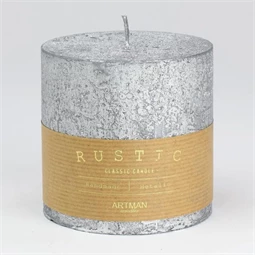 Gyertya henger, rusztikus 9x9 cm