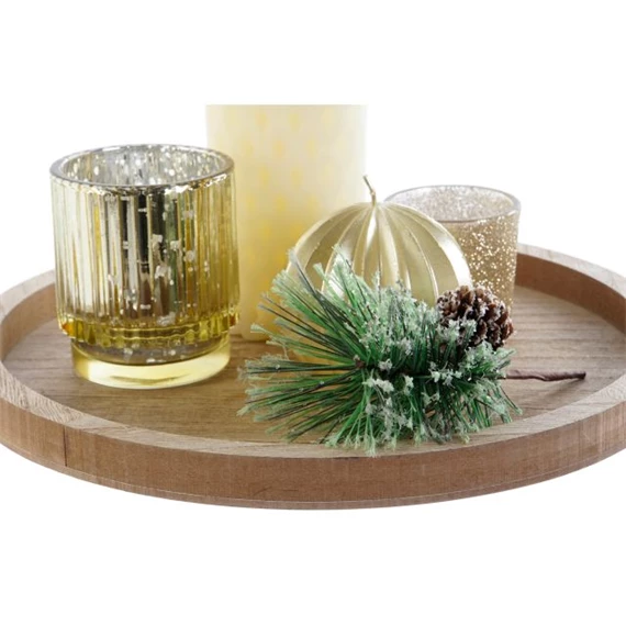 Gyertya szett 27x27x2 cm S/6