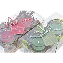 Gyertya szett 5,5x5,5x6 cm 2 féle S/2