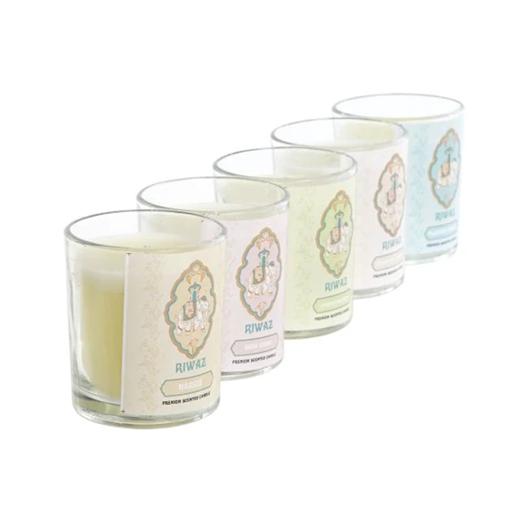 Gyertya 9x9x9 cm 5 féle