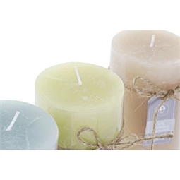 Gyertya 6,5x6,5x15 cm 3 féle