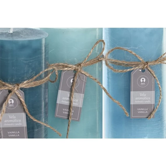 Gyertya 6,5x6,5x15 cm 3 féle