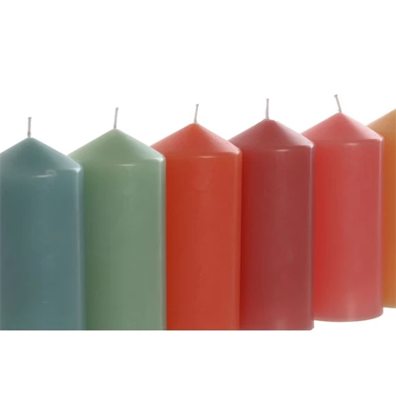 Gyertya 6,7x6,7x15 cm 6 féle
