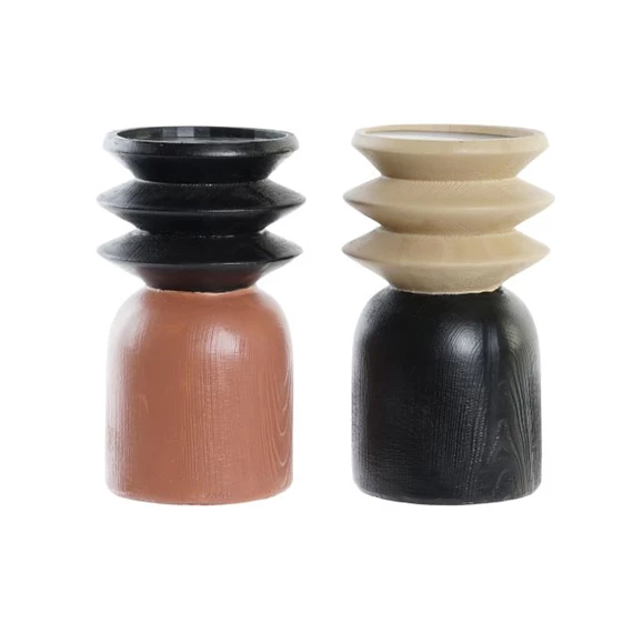 Gyertyatartó 10,5x10,5x18 cm 2 féle