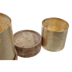 Gyertyatartó szett 13,5x13,5x20 cm S/2