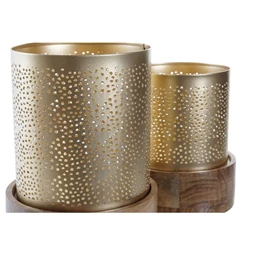 Gyertyatartó szett 13,5x13,5x20 cm S/2