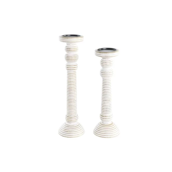 Gyertyatartó szett 15x15x53 cm S/2