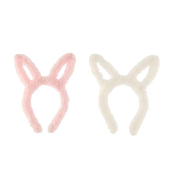 Fejpánt nyuszifüllel, szőrös 24x21,5 cm 2 féle